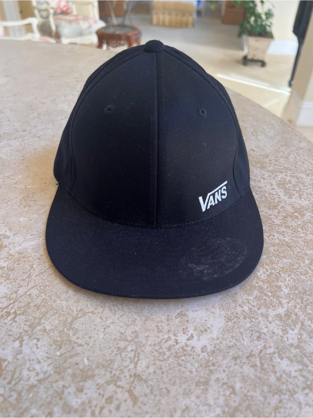 Vans Black Cap with White Logo S/M